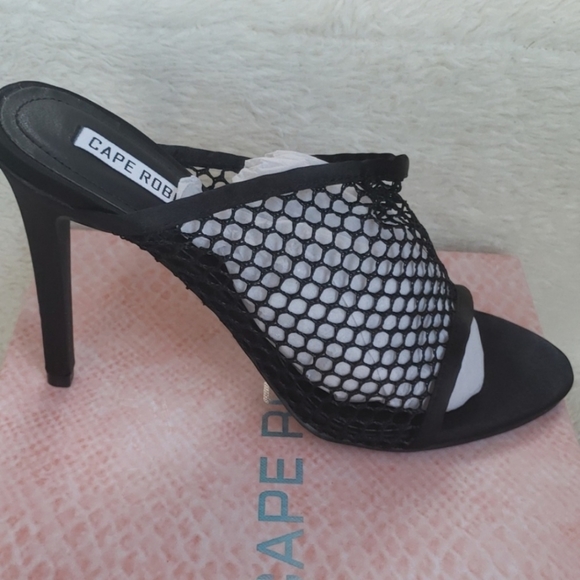 Sale!Cape Robbin Mesh Fishnet Sexy High Heel Black - Picture 2 of 6